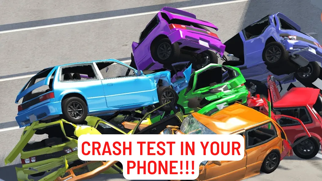 Car Crashing Simulator на Андроид — Мод Безлимитные деньги и все машины — скриншот 2