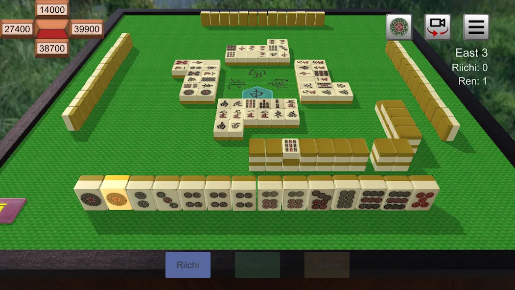 Riichi Mahjong — Взломанная версия (Безлимитные монеты и открытые режимы) — скриншот 1 Riichi Mahjong — Взломанная версия (Безлимитные монеты и открытые режимы) — скриншот 1