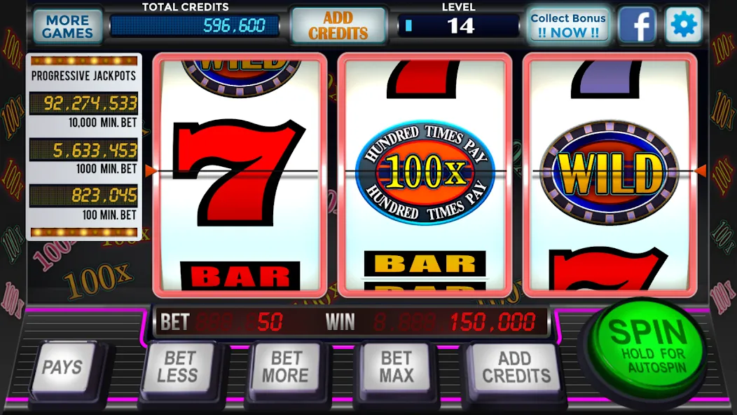 777 Slots Casino Classic Slots — Взломанная версия (Безлимитные монеты и джекпоты) — скриншот 1