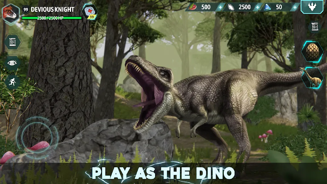 Взломанная Dino Tamers - Jurassic MMO на Андроид — Безлимитные ресурсы и сильные динозавры — скриншот 2