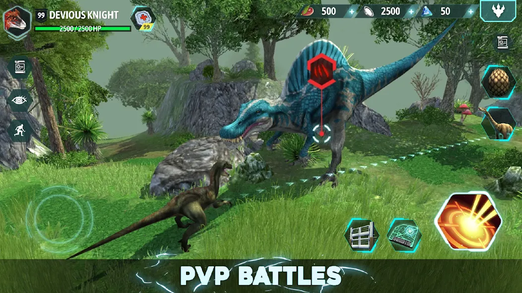 Взломанная Dino Tamers - Jurassic MMO на Андроид — Безлимитные ресурсы и сильные динозавры — скриншот 4