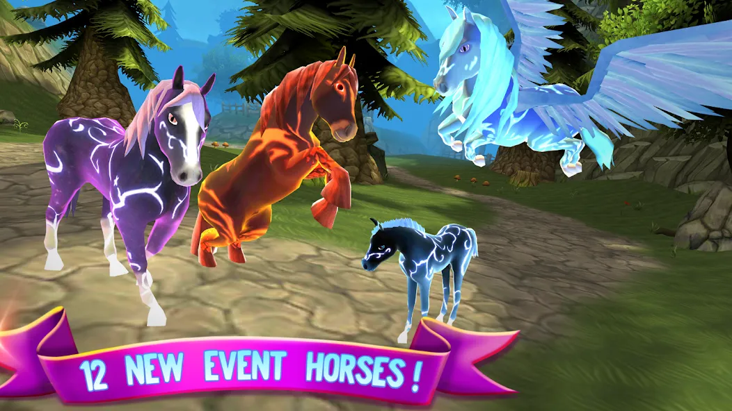 Скачать Horse Paradise: My Dream Ranch (Мод: Безлимитные деньги и ресурсы) на Андроид — скриншот 1
