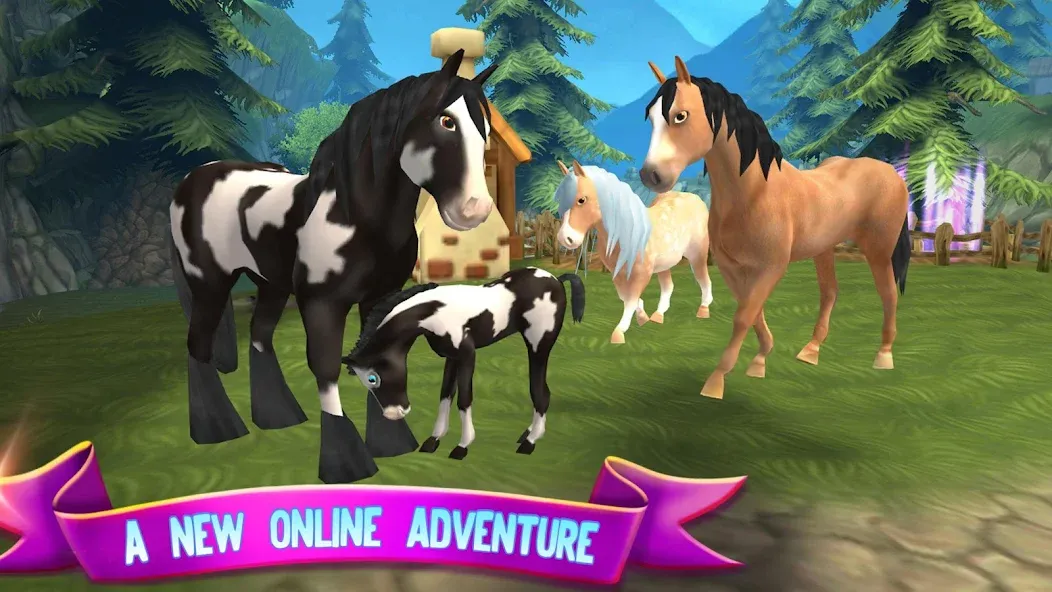 Скачать Horse Paradise: My Dream Ranch (Мод: Безлимитные деньги и ресурсы) на Андроид — скриншот 2