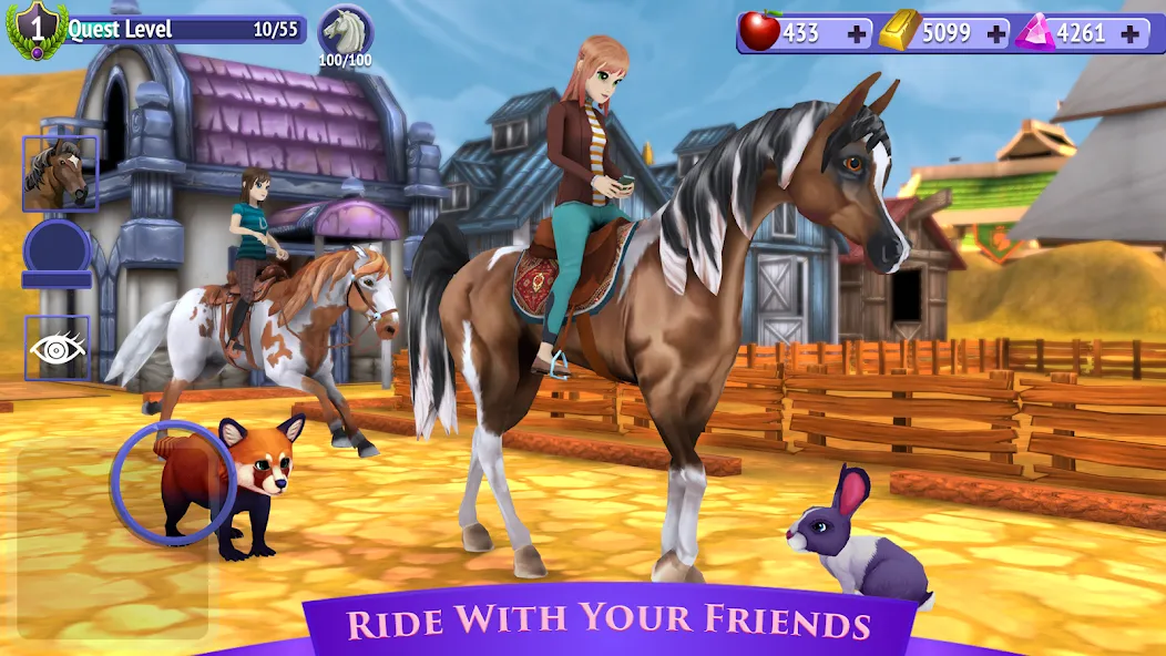 Скачать Horse Riding Tales - Wild Pony на Android — Бесконечные монеты и редкие лошади — скриншот 5