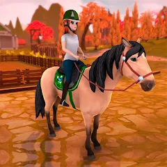 Скачать Horse Riding Tales - Wild Pony на Android — Бесконечные монеты и редкие лошади