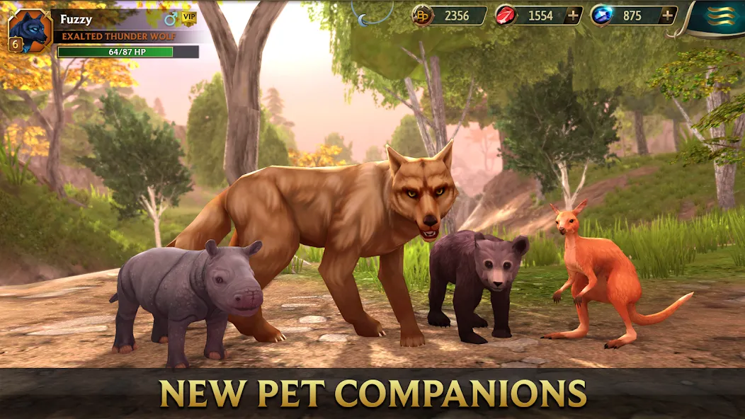 Скачать Wolf Tales - Wild Animal Sim на Android — Много денег и всё открыто — скриншот 2