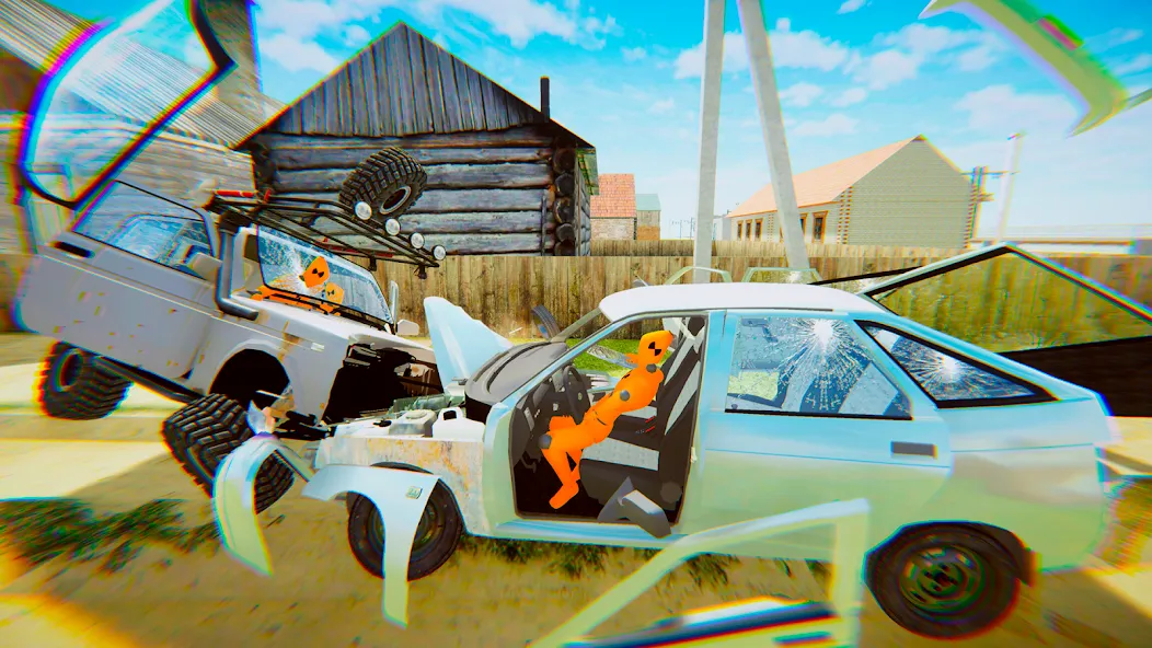 VAZ Crash Test Simulator 2 MOD APK — Безлимитные деньги и все машины — скриншот 2