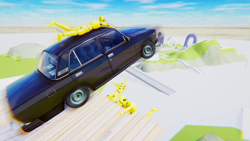 VAZ Crash Test Simulator 2 MOD APK — Безлимитные деньги и все машины — скриншот 5
