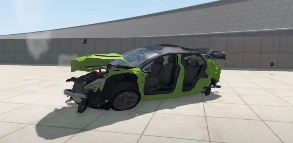 Realistic Car Crash Simulator на Андроид — Мод Безлимитные деньги и открыты все машины — скриншот 4