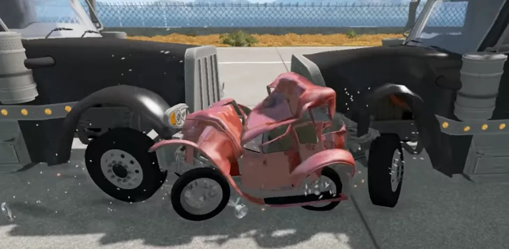 Realistic Car Crash Simulator на Андроид — Мод Безлимитные деньги и открыты все машины — скриншот 5