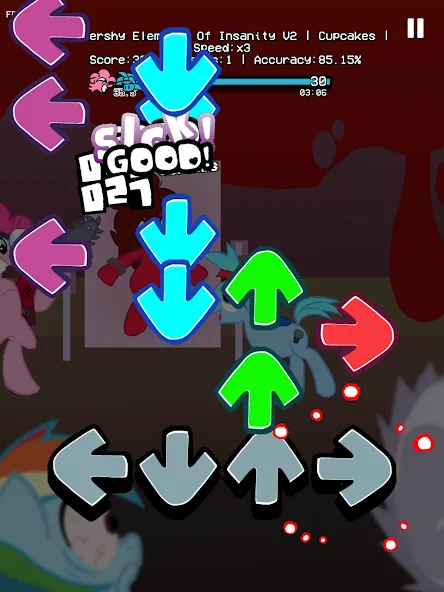 Magic Music Rainbow Battle на Андроид — Мод Безлимитные кристаллы и все песни — скриншот 3