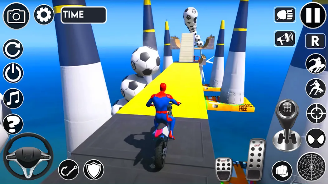 Superhero Tricky Bike Stunt на Андроид — Безлимитные деньги и все байки — скриншот 5 Superhero Tricky Bike Stunt на Андроид — Безлимитные деньги и все байки — скриншот 5