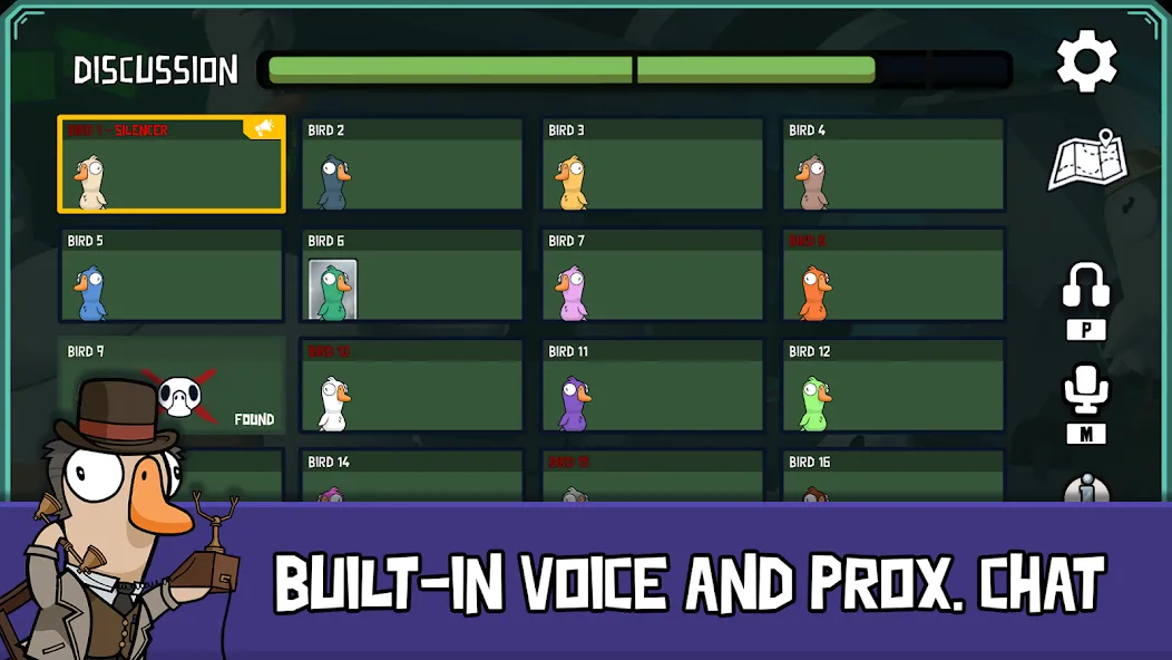 Скачать Goose Goose Duck MOD APK — Безлимитные роли и открыты все карты — скриншот 4