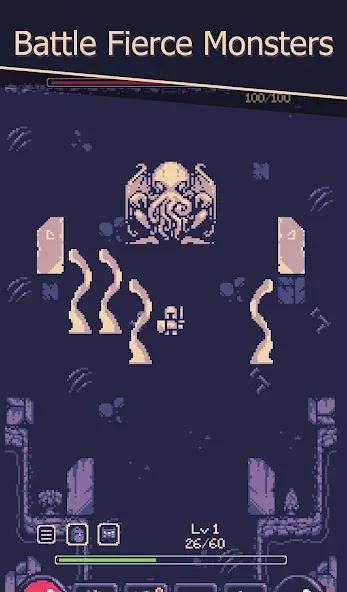 Скачать OneBit Adventure (Roguelike] — Модификация Безлимитное здоровье и мощное снаряжение — скриншот 1