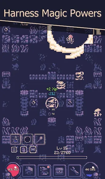 Скачать OneBit Adventure (Roguelike] — Модификация Безлимитное здоровье и мощное снаряжение — скриншот 3