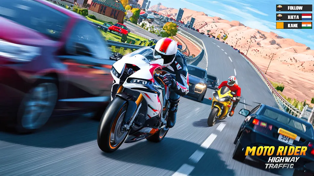 Скачать Moto Racing 3d Motorcycle Game — Модификация Безлимитные деньги и все трассы открыты — скриншот 4