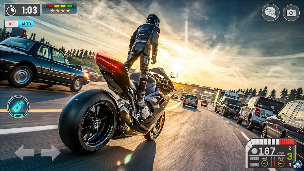 Скачать Moto Racing 3d Motorcycle Game — Модификация Безлимитные деньги и все трассы открыты — скриншот 5