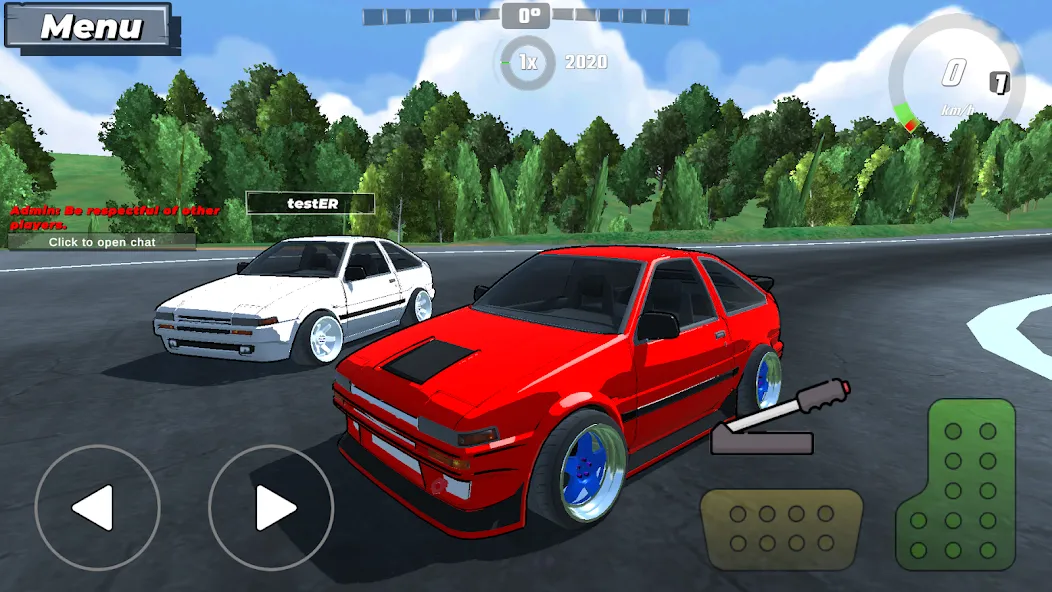 Drift King: Online (Мод Безлимитные деньги и все машины) — скриншот 1