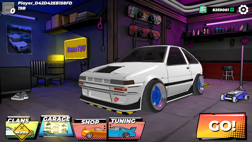 Drift King: Online (Мод Безлимитные деньги и все машины) — скриншот 2