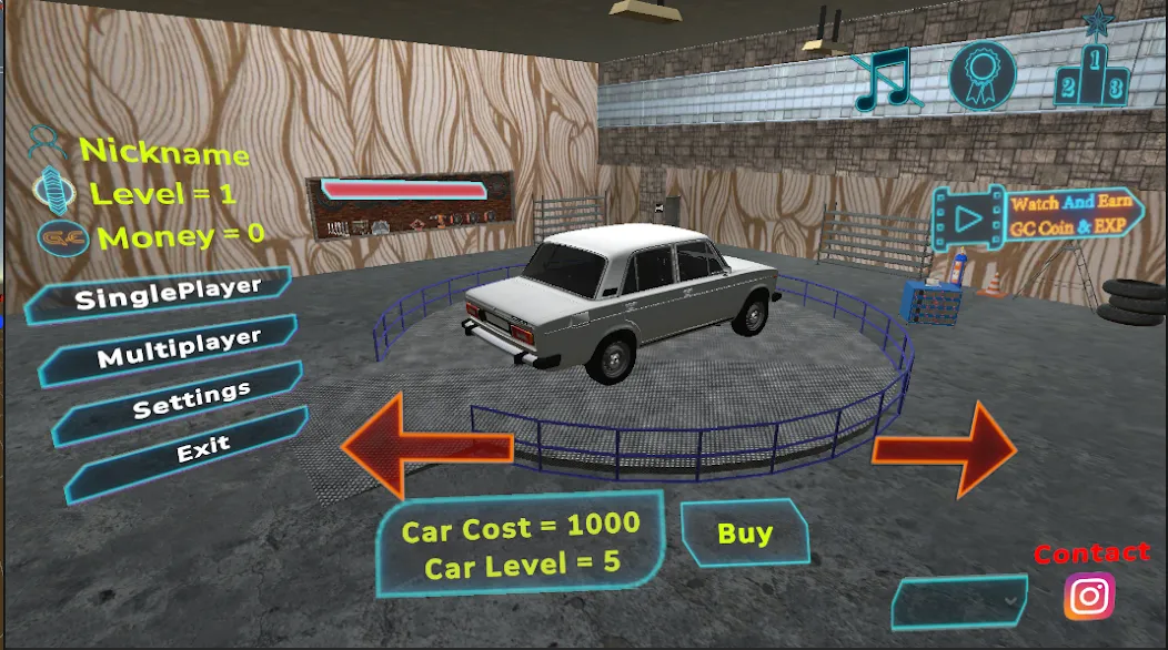 Extreme Car Drift - car racing Mod APK Безлимитные деньги и топливо — Скачать на Андроид — скриншот 1
