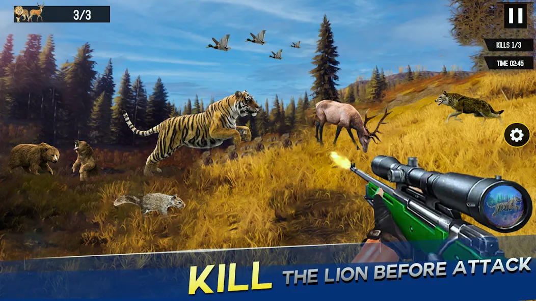 Скачать Sniper Animal Deer Hunter Game — Безлимитные монеты и оружие — скриншот 3