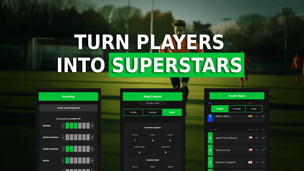 Club Boss - Soccer Game MOD APK на Android — Безлимитные деньги и ресурсы — скриншот 3