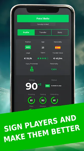 Club Boss - Soccer Game MOD APK на Android — Безлимитные деньги и ресурсы — скриншот 5