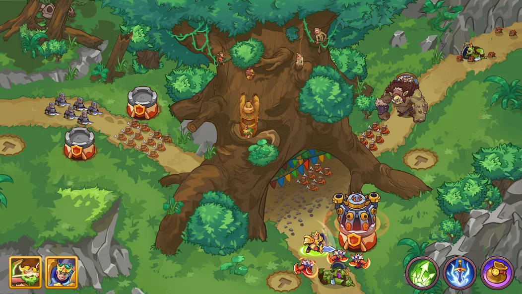 Скачать King of Defense 2: Epic TD на Android — Много денег и все открыто — скриншот 2
