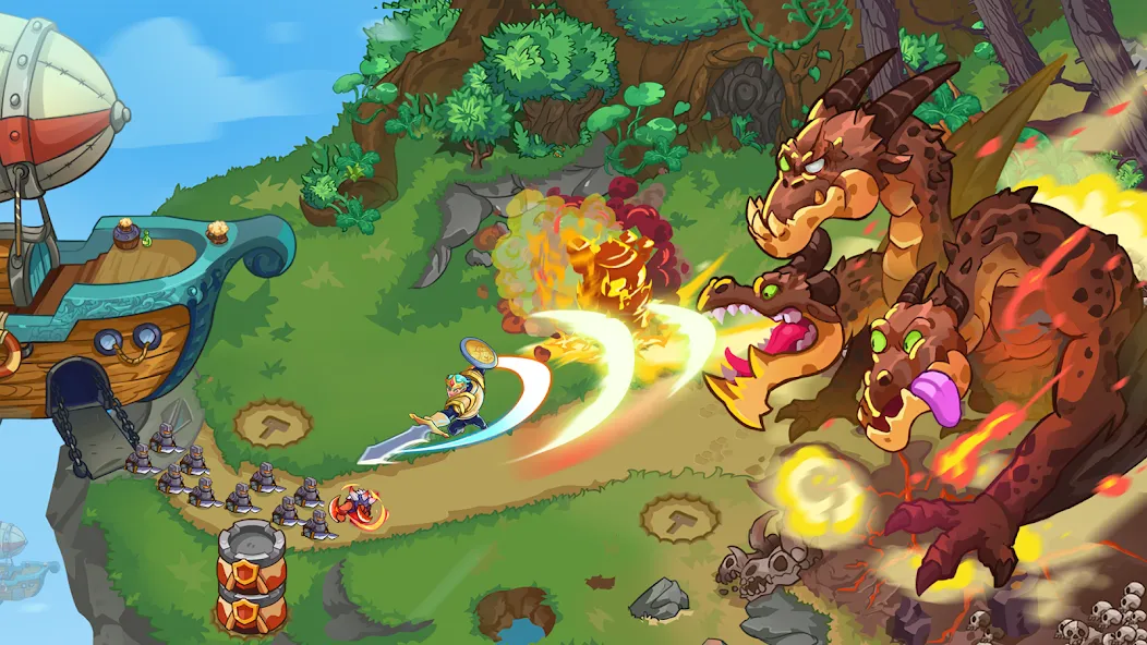 Скачать King of Defense 2: Epic TD на Android — Много денег и все открыто — скриншот 3