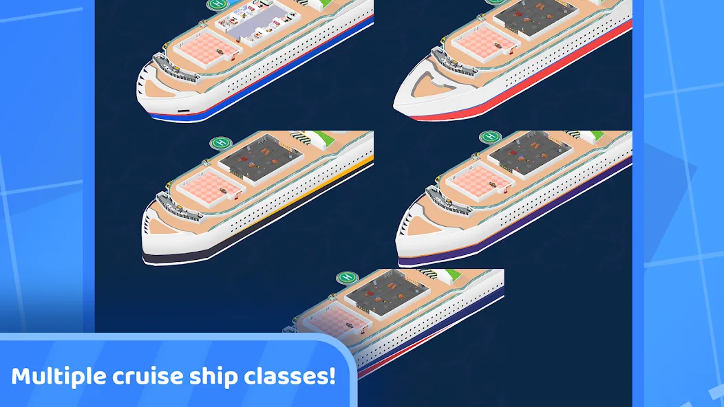 Скачать Idle Cruise Ship Simulator MOD APK — Безлимитные деньги и пассажиры — скриншот 3