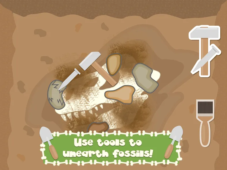 Скачать Dino Fossil Dig - Jurassic Adv — Модификация Много денег и все уровни — скриншот 3 Скачать Dino Fossil Dig - Jurassic Adv — Модификация Много денег и все уровни — скриншот 3