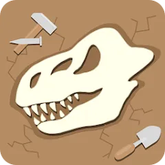 Скачать Dino Fossil Dig - Jurassic Adv — Модификация Много денег и все уровни