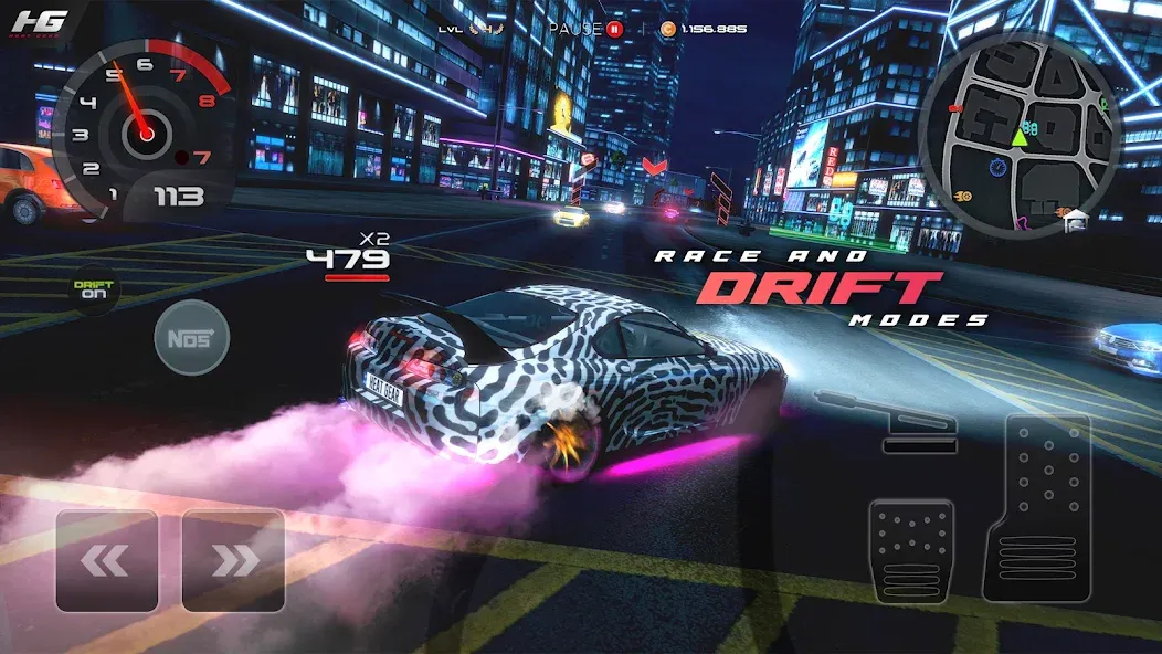 Heat Gear - Race & Drift World (Мод Безлимитные деньги и топливо) — скриншот 3