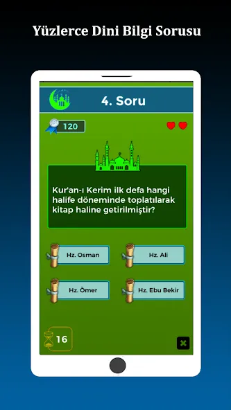 İslami Bilgi Yarışması — Взломанная версия (Все вопросы разблокированы) — скриншот 2 İslami Bilgi Yarışması — Взломанная версия (Все вопросы разблокированы) — скриншот 2