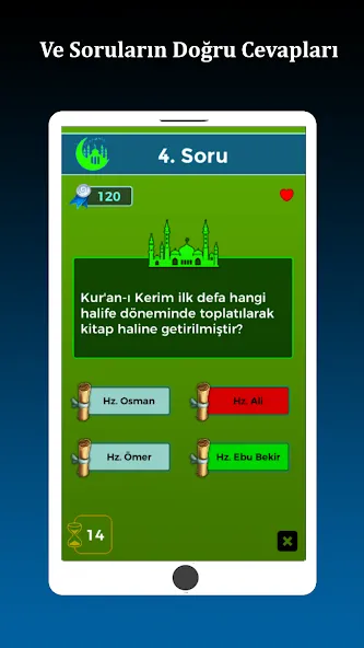 İslami Bilgi Yarışması — Взломанная версия (Все вопросы разблокированы) — скриншот 3 İslami Bilgi Yarışması — Взломанная версия (Все вопросы разблокированы) — скриншот 3