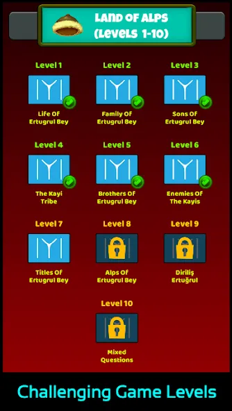 Ertugrul Ghazi Quiz Game на Андроид — Мод Безлимитные подсказки и жизни — скриншот 4
