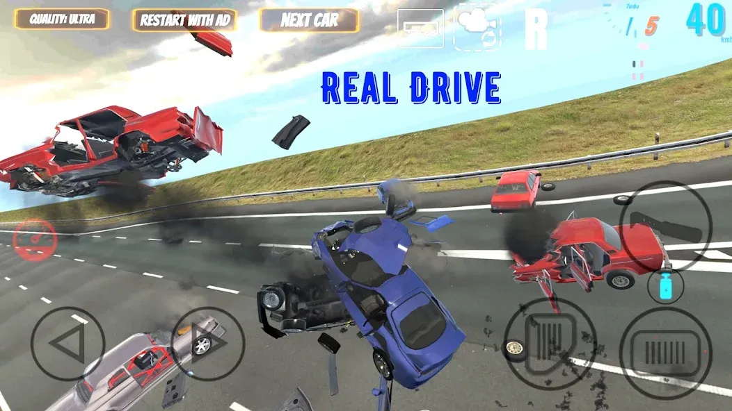 Скачать взлом Real Drive на Андроид — Безлимитные деньги и все машины — скриншот 1