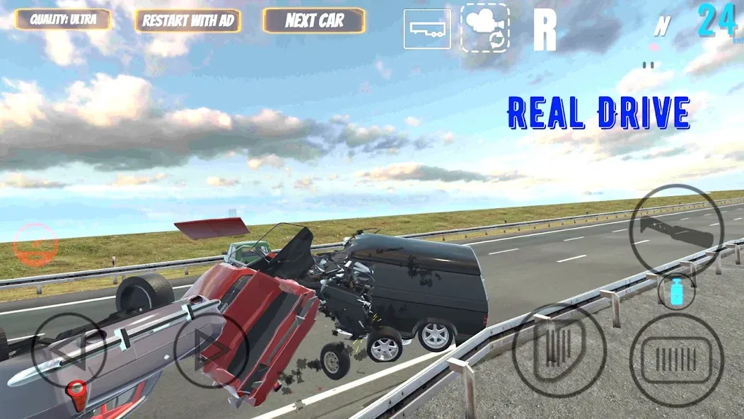 Скачать взлом Real Drive на Андроид — Безлимитные деньги и все машины — скриншот 2