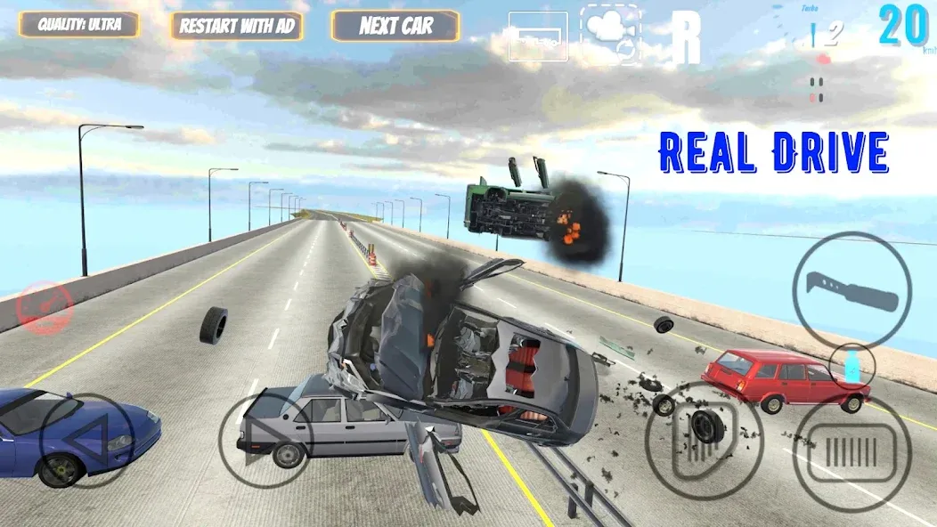 Скачать взлом Real Drive на Андроид — Безлимитные деньги и все машины — скриншот 5