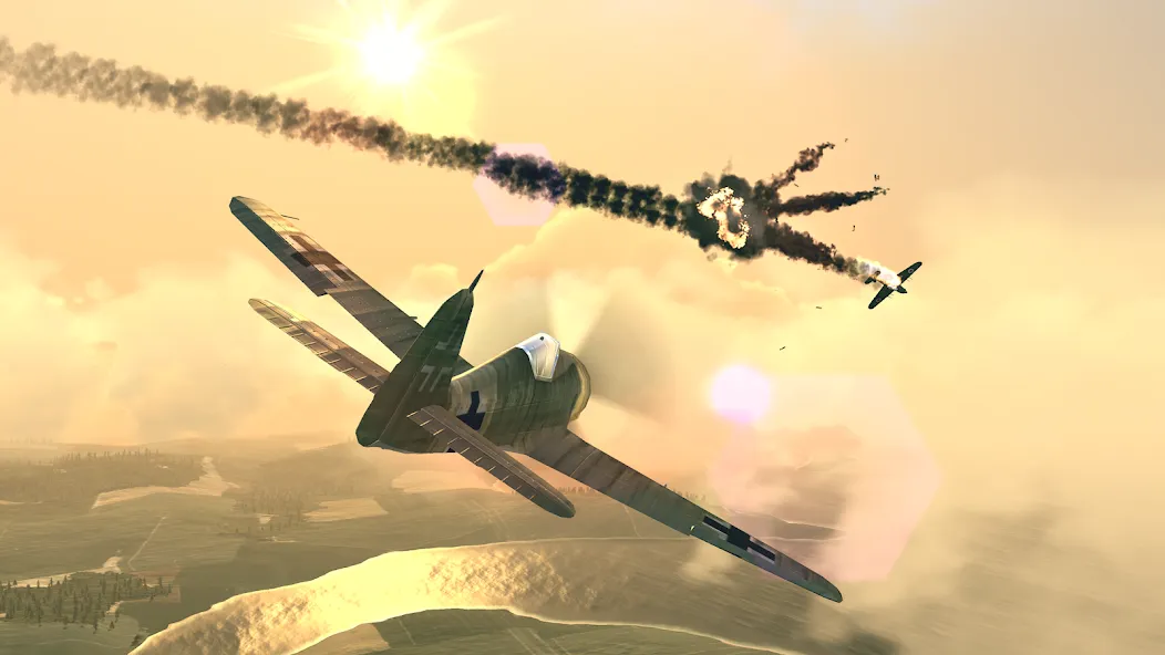Warplanes: WW2 Dogfight Mod APK Безлимитные деньги и топливо — Скачать на Андроид — скриншот 2