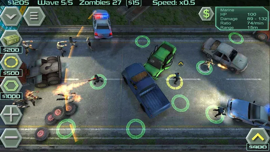 Взлом Zombie Defense — Безлимитные ресурсы и мощное оружие — скриншот 2