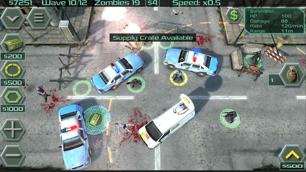 Взлом Zombie Defense — Безлимитные ресурсы и мощное оружие — скриншот 3