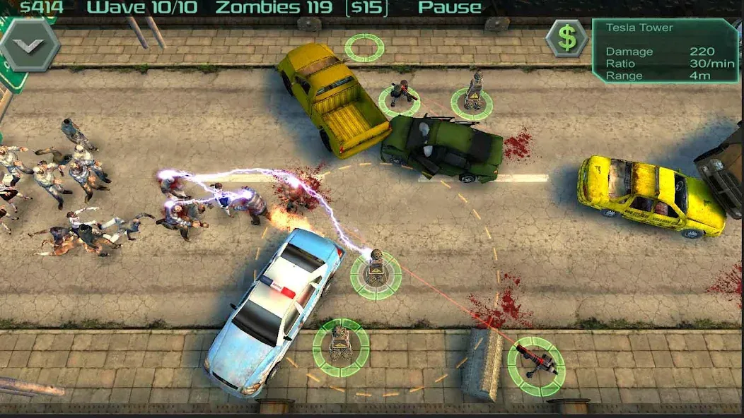 Взлом Zombie Defense — Безлимитные ресурсы и мощное оружие — скриншот 4
