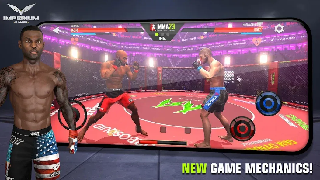 MMA - Fighting Clash 23 — Безлимитные деньги и энергия — скриншот 1 MMA - Fighting Clash 23 — Безлимитные деньги и энергия — скриншот 1
