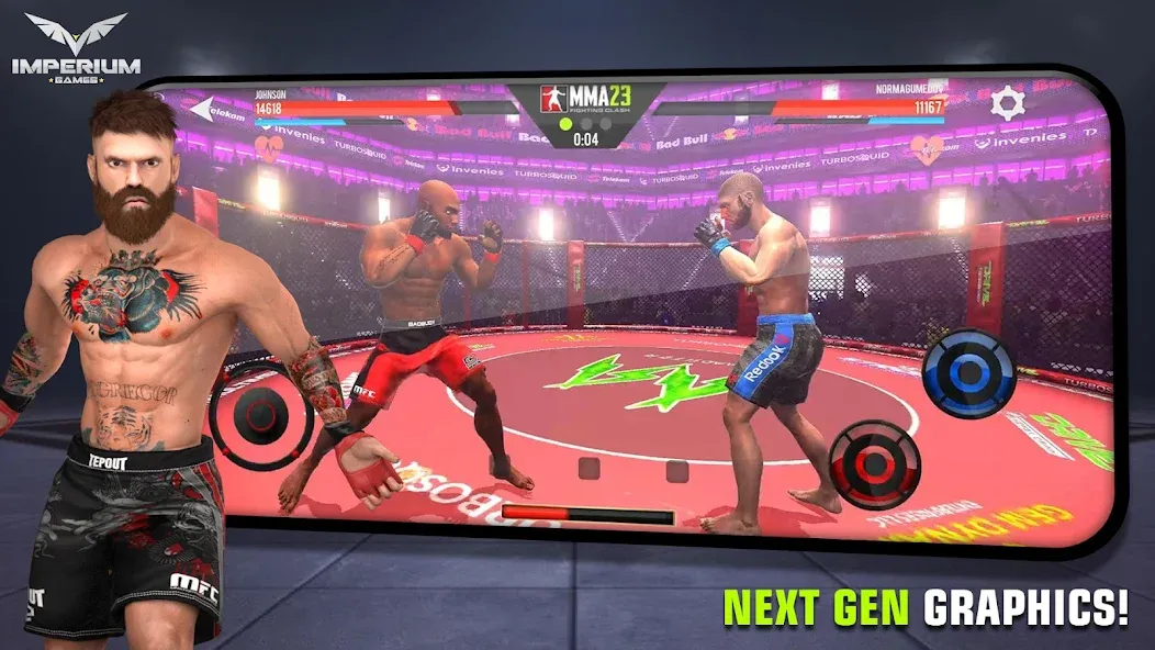 MMA - Fighting Clash 23 — Безлимитные деньги и энергия — скриншот 4 MMA - Fighting Clash 23 — Безлимитные деньги и энергия — скриншот 4