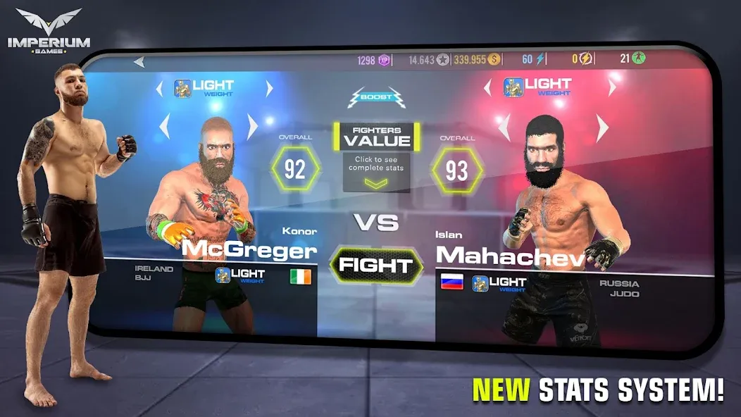 MMA - Fighting Clash 23 — Безлимитные деньги и энергия — скриншот 5 MMA - Fighting Clash 23 — Безлимитные деньги и энергия — скриншот 5