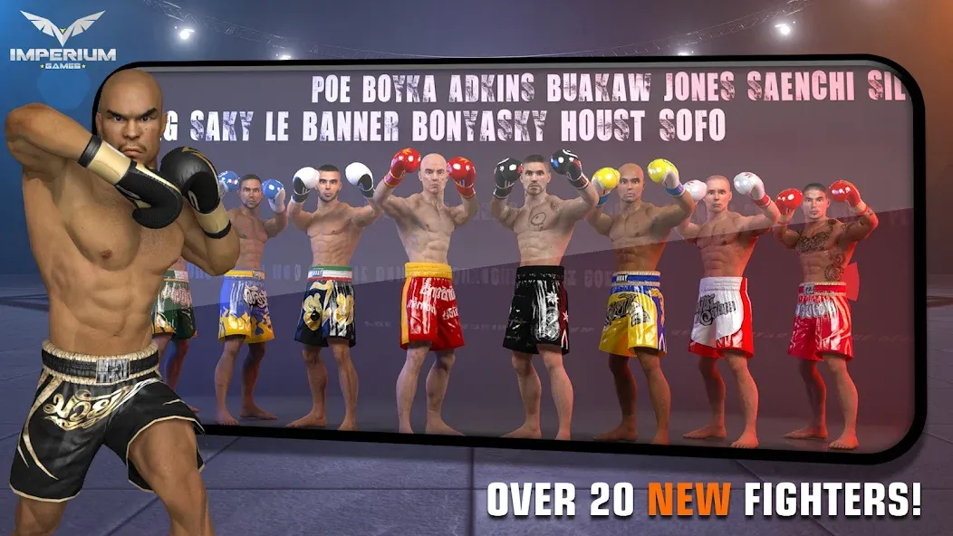 Взломанная Muay Thai 2 - Fighting Clash на Андроид — Безлимитные деньги и энергия — скриншот 3