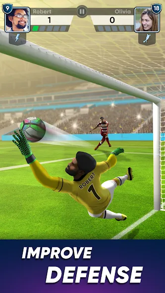 Скачать SOCCER Kicks - Stars Strike 24 — Последняя версия (Безлимитные монеты и все игроки) — скриншот 4 Скачать SOCCER Kicks - Stars Strike 24 — Последняя версия (Безлимитные монеты и все игроки) — скриншот 4