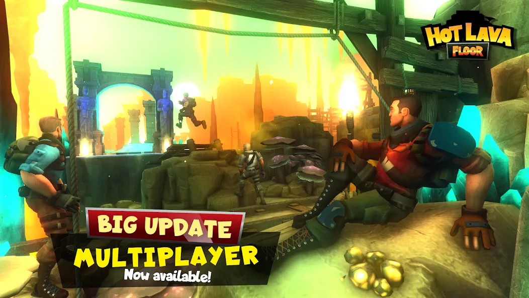 Скачать Hot Lava Floor: Urban Escape (Мод: Безлимитные деньги и все уровни открыты) на Андроид — скриншот 1