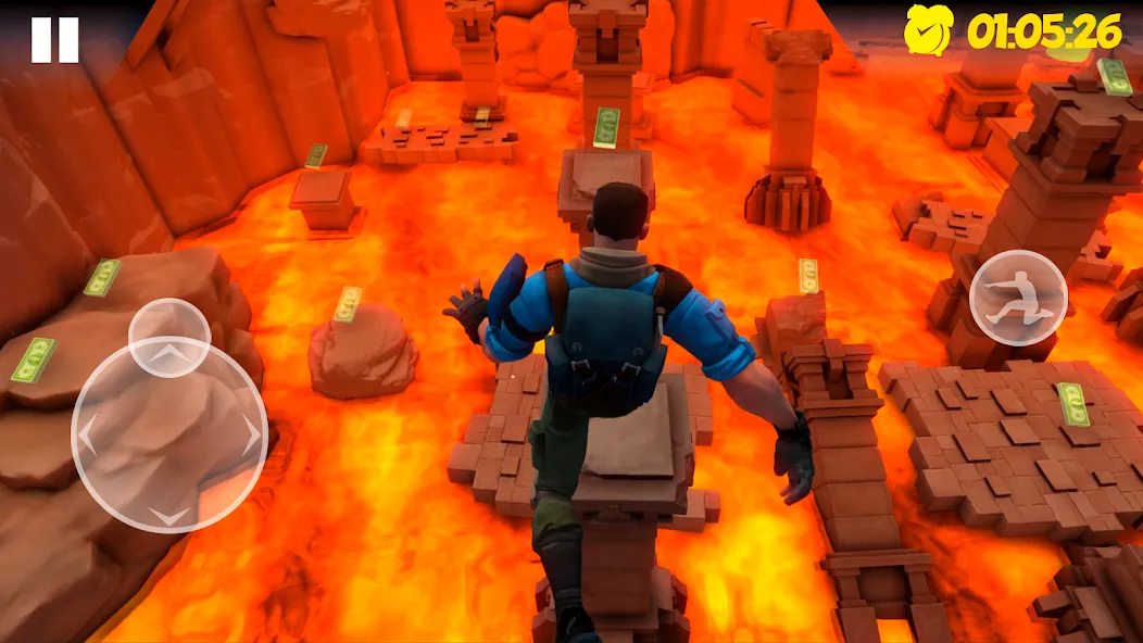 Скачать Hot Lava Floor: Urban Escape (Мод: Безлимитные деньги и все уровни открыты) на Андроид — скриншот 3